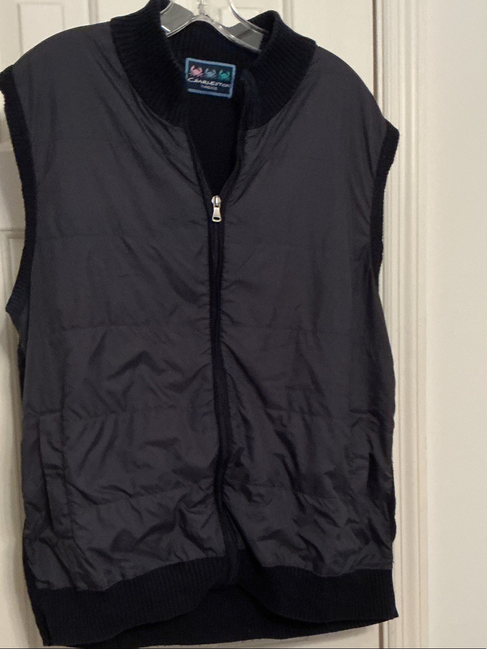 Navy Charleston Threads Sz XL Quilted Men's Vest Jacket